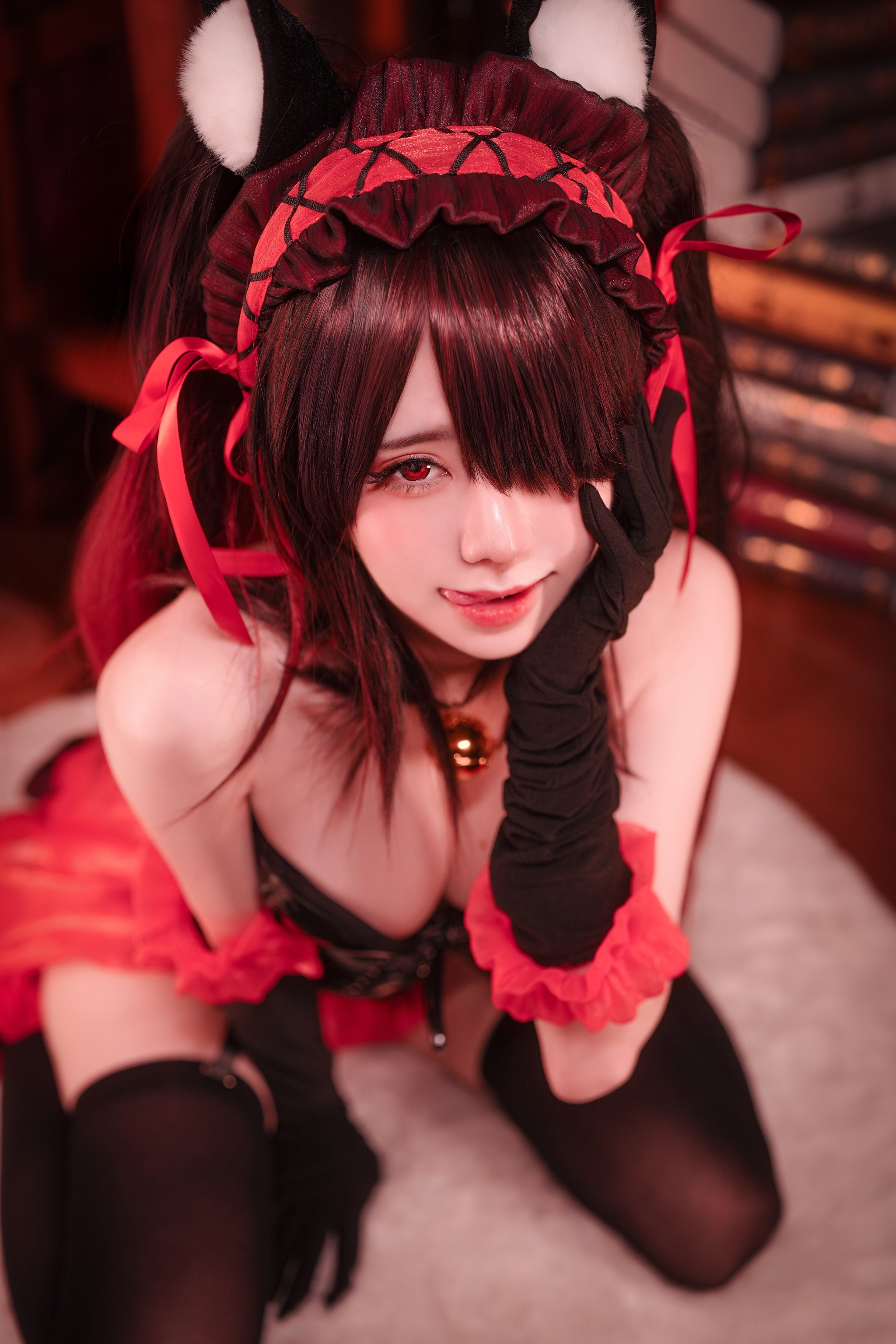 图片[1]-Sally Dorasnow – NO.108 Kurumi Cat Bunny Girl[22P]-XikXak